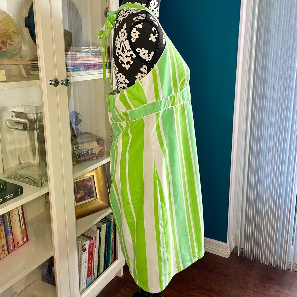 Reversible Spring Green Halter Sundress - Picture 3 of 10